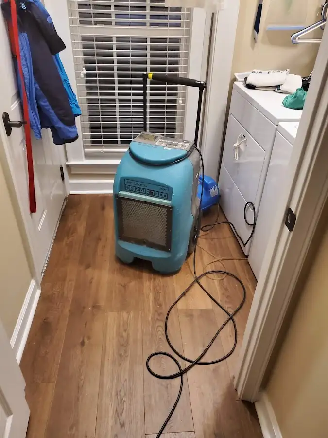 Commercial dehumidifier deployed for Flood Damage Cleanup in Spanish Springs